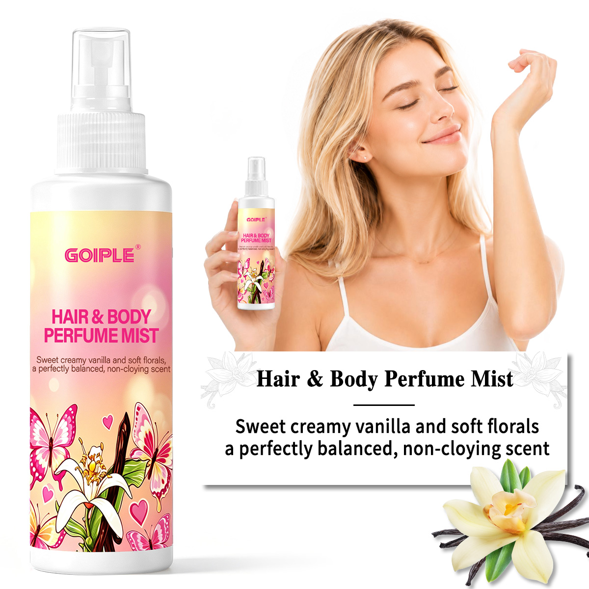 Perfume Fragrance Hair Spray - Profumo per Capelli e Corpo, Spray