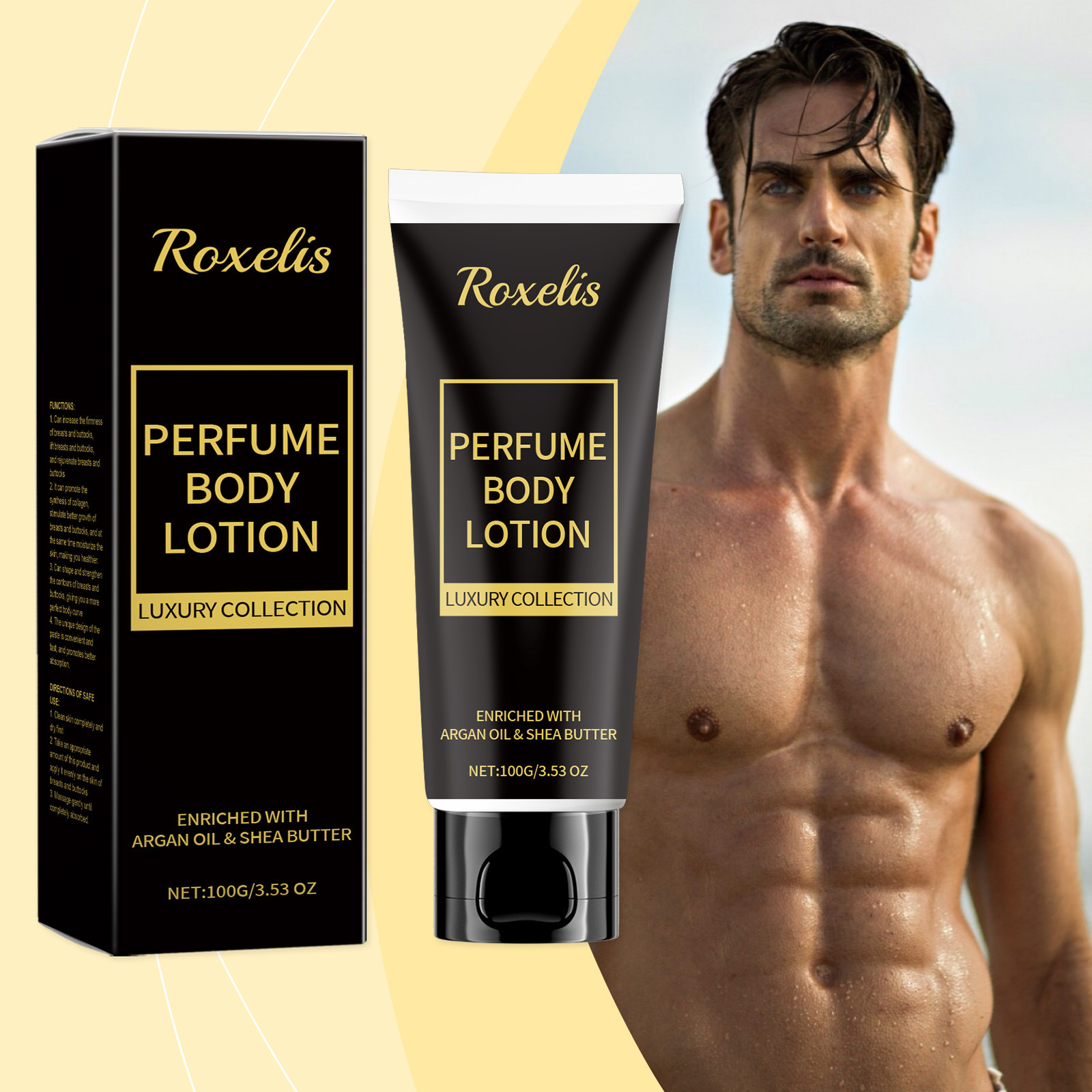 Perfume Fragrance Body Lotion - Lozione Profumata per Uomo, Fragranza Leggera